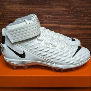 Nike Force Savage Pro 2 Men's 13.5 White Black Grey Football Cleats AH4000-100